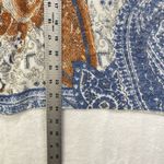 Chico's Paisley Top Womens Size 0 Short Sleeve Pullover Shirt Round Neck Photo 2