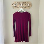 Urban Outfitters BDG Long Sleeve Ribbed Dress Maroon Sz Medium Photo 5