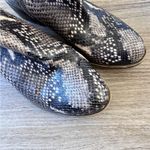 Lucky Brand  Grey Snake Print Leather Ankle Boots Womens 8.5 Booties Fall Western Photo 1