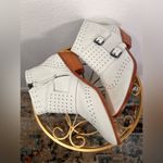 Rebecca Minkoff  Cream Double Buckle Studded Bootie Size 7.5 Photo 2
