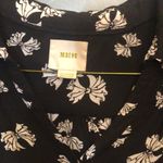 Anthropologie Maeve Black & White Bow print Button Down Blouse 4 Photo 3