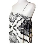 House of Harlow 1960 Black & White Abstract Pattern Tiered Mod Mini Dress XS Photo 1