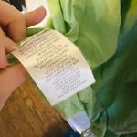 Tibi  Eco Cape Green Silk Sleeveless Crew Neckline Zippers Shift Dress Size 6 Photo 14