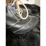 Fossil  high heeled lace up Oxford shoe 8.5 dark academia Harry Potter Photo 2