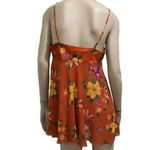Victoria's Secret Victoria’s Secret Orange Floral Babydoll Slip Photo 1