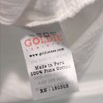 Goldie  Lewinter White Tank Top Sleeveless Tee Rainbow Ringer Crew Medium Photo 5