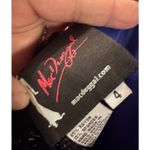 Mac Duggal Royal Blue Black Beaded Lace Cap Sleeve High Slit Gown Photo 7