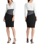 Ralph Lauren NEW Knee-Length Sheath Dress, Black/White/Grey Size 14 New w/Tag Photo 8