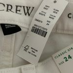 J.Crew Women's Classic Straight White High Rise Jeans 24 New Photo 9