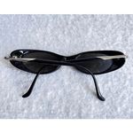 Vintage‎ KATA Cat Eye Sunglasses Frames Black Silver Eyewear Photo 2
