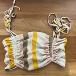 Aerie Women’s  Ribbed Longline Bandeau Bikini Top Size Medium Photo 1