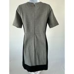 J Crew Ponte Knit Black Gray Short Sleeve Career Dress Women's Sz 2 (B50) Photo 2