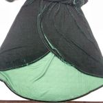 Lulus  Silver Screen Green Velvet Long Sleeve Midi Dress Small Holiday Party Photo 6