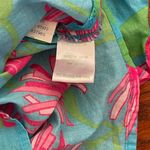 Lilly Pulitzer Blue and Pink Floral Swim Coverup XS Photo 3