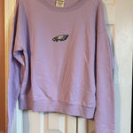 Philadelphia Eagles NFL purple crewneck sweatshirt Size M Photo 0