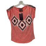 Cowgirl Legend Embellished Coral Pink Tee S Photo 2