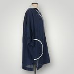 Tuckernuck Pomander Place Lizzie Navy Tunic Swim Cover Up Medium V-Neck Photo 7