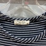 Olivia Rae Blue and White Striped Tee Shirt Small Photo 1