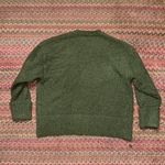 LIKE NEW GREEN COZY FUZZY OVERSIZED SWEATER Photo 4