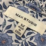 Max Studio NWOT Blue and White Patterned Blouse Photo 10