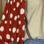 THML  Cream and Red Polka Dot Sleeve Sweatshirt Size XSMALL Photo 5