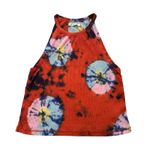 Free People We the Free () blue & orange tie-dye ribbed tank top size XL Photo 12