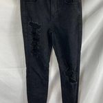 American Eagle Ne(X)t level stretch hi-rise jegging black distressed 2 short Photo 0