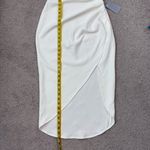 Elliatt ‎ Xara One Shoulder Crepe Asymmetrical Dress White S Photo 9