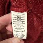 Free People Red/Cream Striped Wool Cardigan Sweater Size M Photo 4