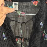 Old Navy  Black Blouse with Floral Design Photo 1