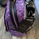 Lounge Fly  Sleeping Beauty Maleficent Purple Sequin Backpack UK Exclusive. NWT Photo 5