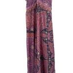 FOLLOW YOUR SOUL Dress Small/Medium Maxi Vintage Silk Lightweight Boho Beach Purple Photo 0