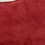 Anna Poala | Italian Leather Shoulder Bag ~ Maroon w/ Crossbody Strap Red Photo 3