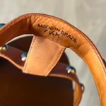 Juicy Couture Kipper Stud Strappy Leather Wedge Sandals Orange Women’s Size 7.5 Photo 9