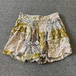 Maeve Anthropologie  Patchwork Pleated Shorts Pull On Flowy XS Boho Cottagecore Photo 2