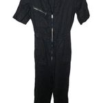 Reformation ‎ Black Linen Jumpsuit Photo 0