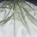 Gunne Sax Jessica McClintock  light green jeweled tanktop fit & flair silky dress Photo 4