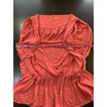 Garnet Hill  Top Women's‎ Medium Tank Tunic Coral Boho Cute Summery Elastic Waist Photo 5