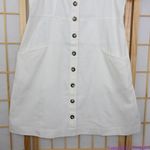 Madewell NEW  Linen-Cotton‎ Puff-Sleeve Mini Dress, lighthouse, 10 Photo 5