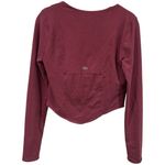 Alo Yoga  Soft Sculpt Long Sleeve Comfy Athletic in Color Mars Clay Size L Photo 5