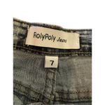 Roly Poly Frayed Shorts Juniors 7 Acid Wash Denim Distressed Destroyed Jean Short Blue Size undefined Photo 4