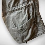 THREAD & SUPPLY Olive Green Quilted Utility Jacket with Faux Fur Hood Size M Photo 7