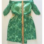 Three Floor  Lace Is More Dress Jungle Celadon Nylon Blend Exposed Zipper Sz 6 Photo 6