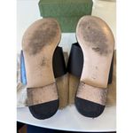 Gucci  Black Leather GG Interlocking Cut Out Thong Sandals EU 38.5 US 8.5 Photo 6