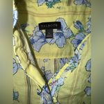 Talbots  COTTON FEMININE POPOVER - SKIPPING FLORAL Large butter yellow purple Photo 2