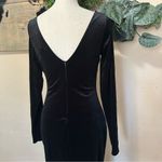 Dreaming About You Black Velvet Long Sleeve Maxi Dress Size M Photo 6
