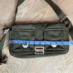 Dion Lee Utility Shoulder Bag Olive Green Twill Cargo Pockets Nylon Strap Photo 10
