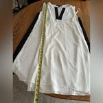 BCBGMAXAZRIA BCBG White combo "NAOMIE" V Neck Sleeveless Dress With Inner Slip Size XS NWOT Photo 12