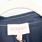 NWT Ciebon Womens Nautical Summer Josette Belted Midi Shirtdress Size 1X Navy Blue Photo 4