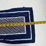 Vineyard Vines  Silk Feel Scarf Oppenheimer Funds Blue White Rectangle 56x10.5 Photo 8